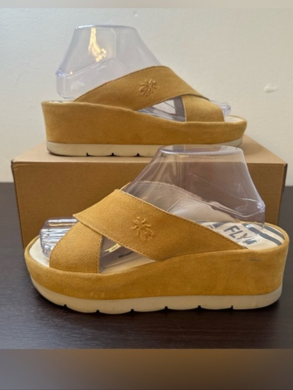 FLY London Sandal Suede Leather Shoe Begs 9/9.5